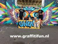 Feestje graffiti Graffitifun in Amsterdam